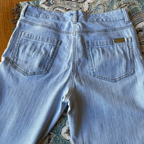 Dana Buchman Straight black label jeans light wash slight taper ankle size 6 - Picture 4 of 15